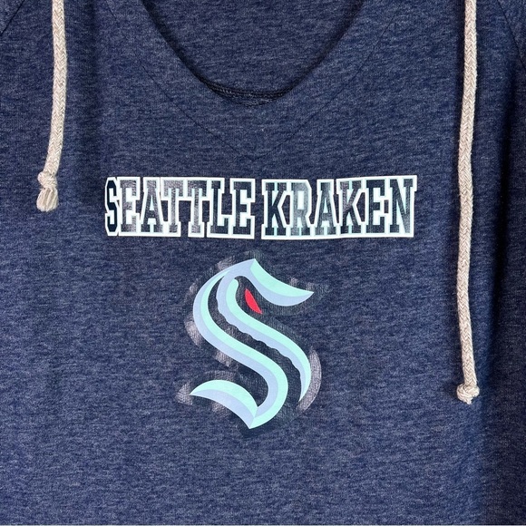 Seattle Kraken Hockey Hoodie Women's Medium Drawstring Pullover Sweatshirt Sport - Picture 2 of 8